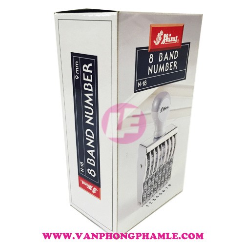 Dấu xoay 8 số cao 9mm shiny n18