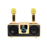 Loa karaoke bluetooth KEI K08 kèm 2 micro không dây, Loa Kéo Mini Công Suất Loa Lớn. Loa karaoke bluetooth Thiết Kế Với Bộ Điều Chỉnh Bass Echo Âm Lượng Trên Micro có màn hình LCD, Đầy đủ cổng kết nối USB, AUX, TF card.