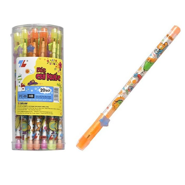 Hộp 20cái bút chì khúc-bút chì đốt thiên long - PC-09