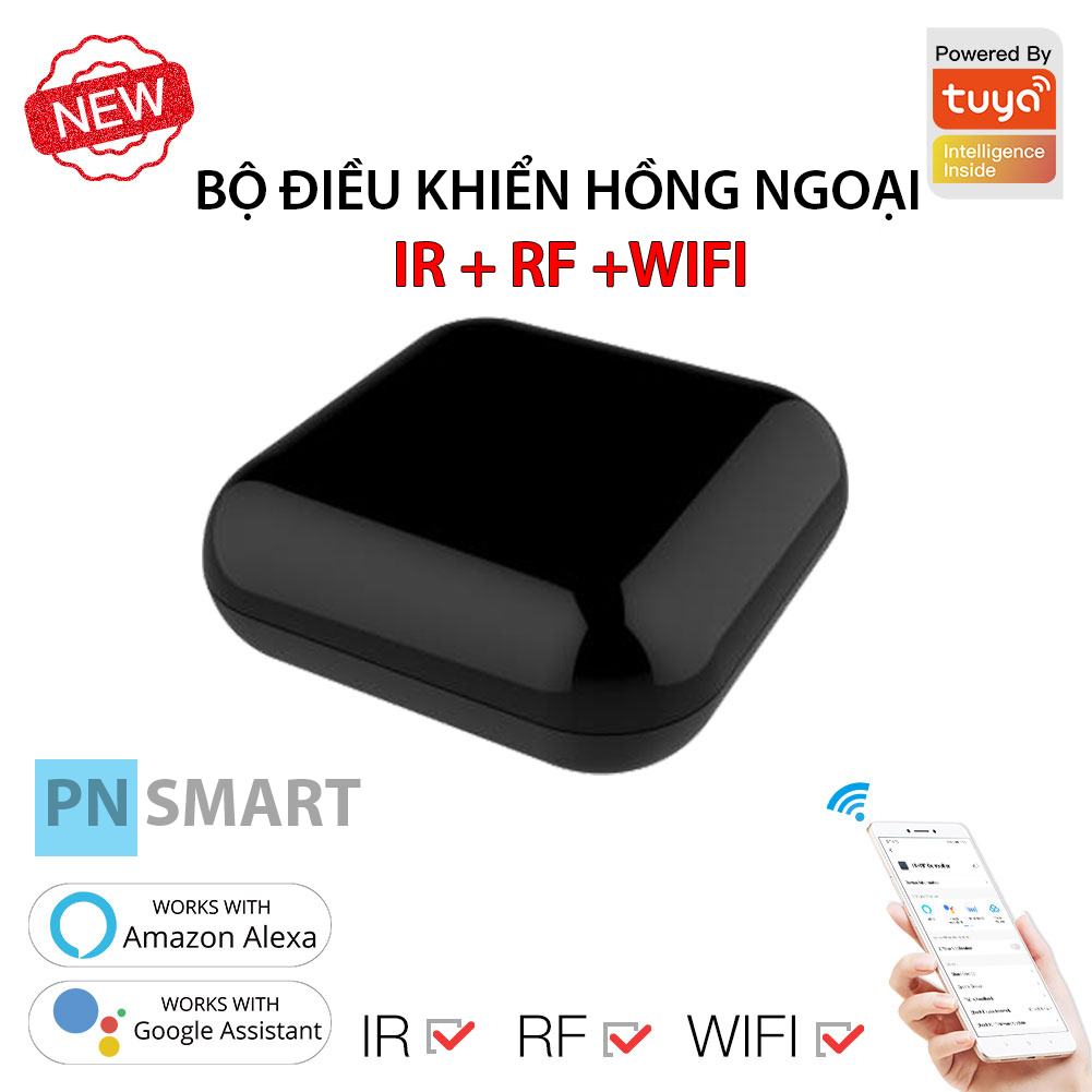 Trung tâm điều khiển hồng ngoại ir và rf tuya wifi tuya rf-r1