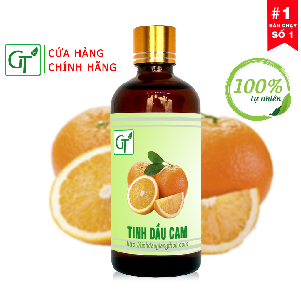 Tinh Dầu Cam Ngọt - Chai 10-100ml Nguyên Chất 100% - Xông Phòng, Chăm Sóc Da, Thơm Ngọt Tự Nhiên