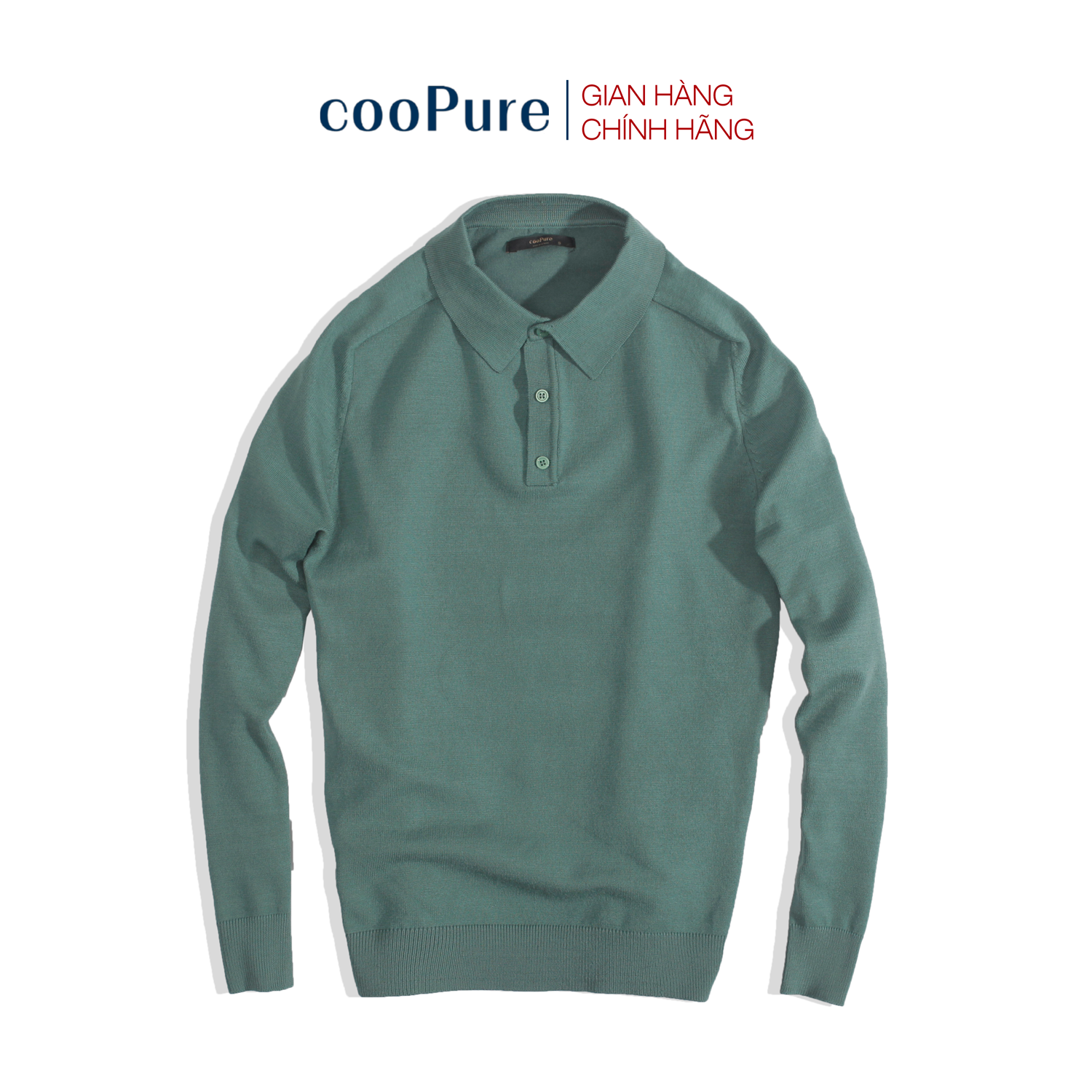 Áo len nam cashmere, áo len cổ Polo dành cho nam cooPure NO.1214
