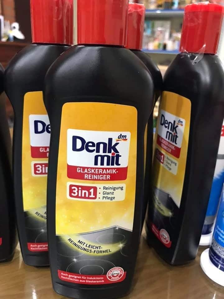 Dung dịch vệ sinh bếp từ denkmit glaskeramik-reiniger 3in1