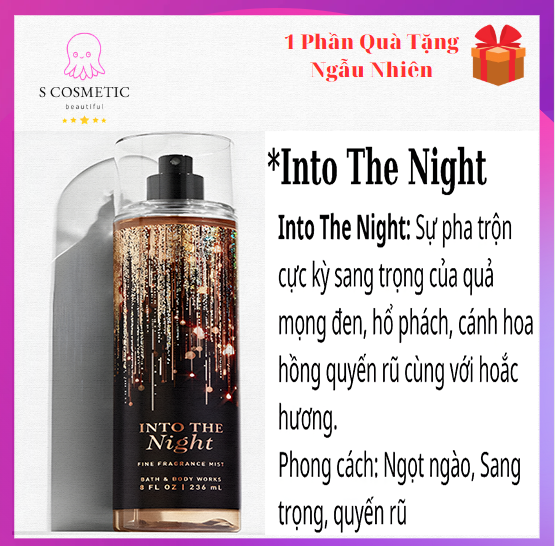 Xịt Thơm Body Mist Into The Night Victorias Fleur Nội Địa Trung 236ml
