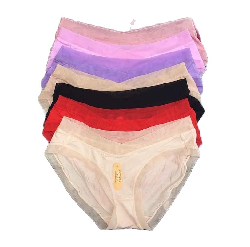 Quần chip bầu cạp chéo-mặc bầu và sau sinh pha ren -chất cottong mềm mịn pha ren