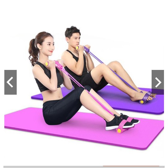 Dây Kéo Đàn Hồi 4 Ống Cao Su, Dây Tập Thể Dục, Tập Gym, Tập Cơ Bụng Thông Minh Tại Nhà