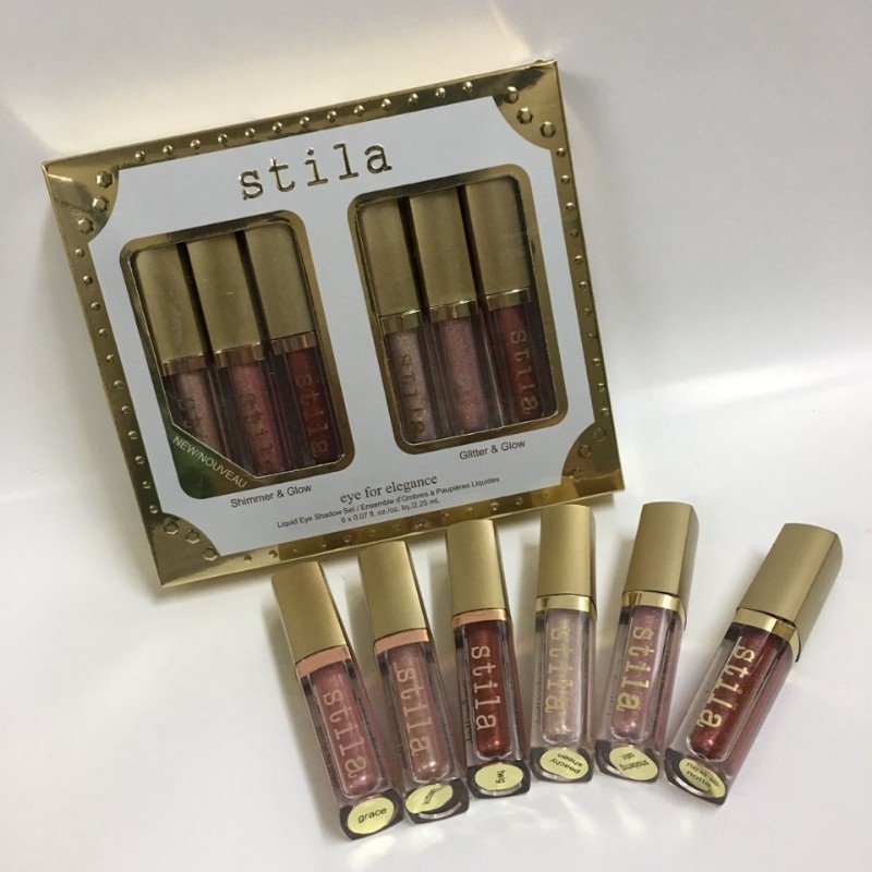 SET GEL NHŨ MẮT KIM TUYẾN STILA 6 CÂY ( 2,25gx6 )