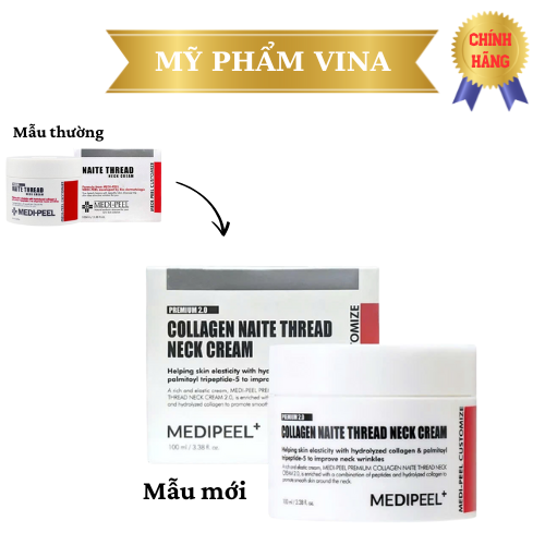 KEM DƯỠNG CHỐNG LÃO HÓA VÙNG CỔ MEDI-PEEL COLLAGEN NAITE THREAD NECK CREAM 100ML