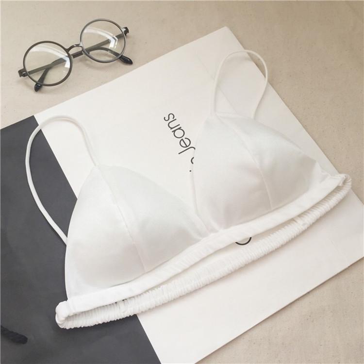 [HCM]Áo Ngực Áo Bra Croptop phi lụa bóng có mút - 263