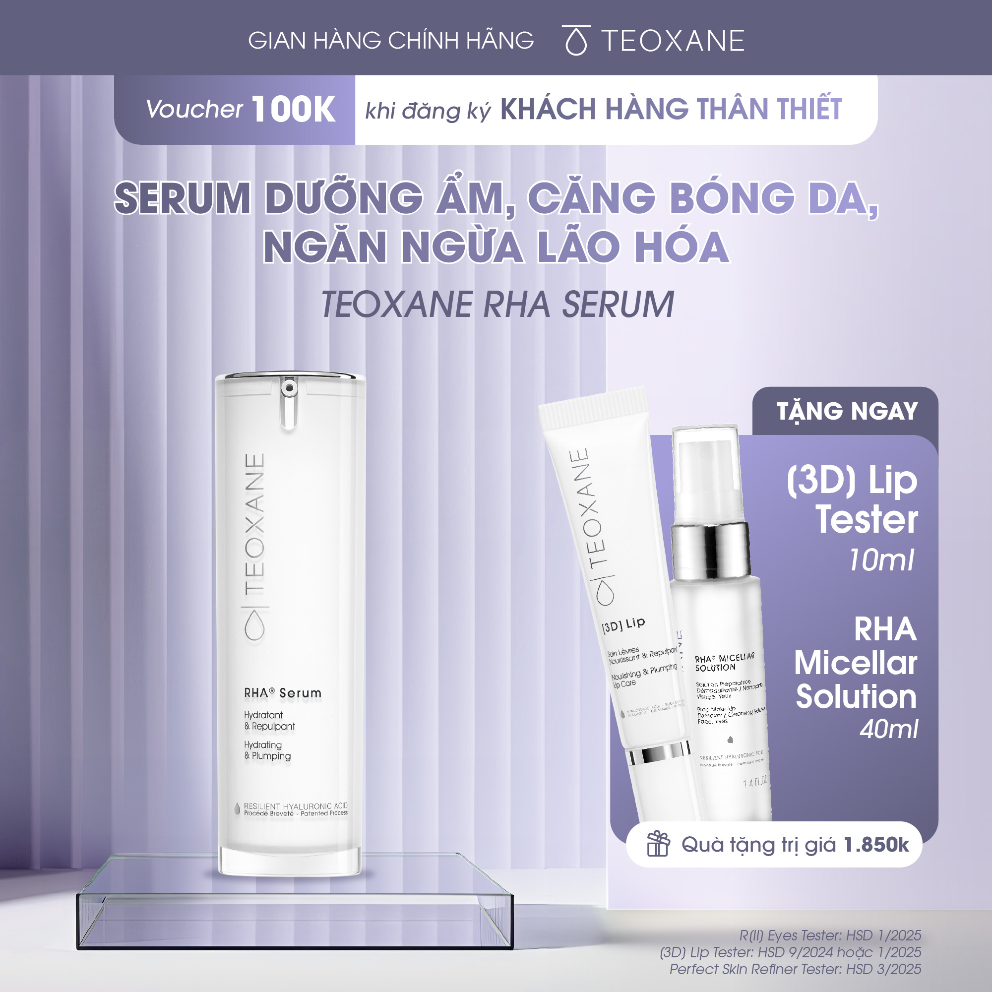 Serum dưỡng ẩm và trẻ hóa da Teoxane RHA Serum