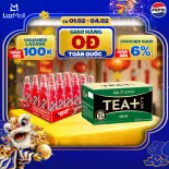[SALE TẾT] Combo 1 Thùng 24 Chai Sting Dâu (330ml/chai) và 1 Thùng 24 Chai Tea+ (450ml/chai)