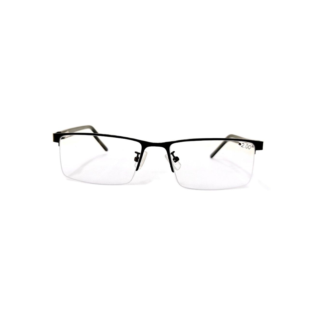 Kính cận lắp sẵn tròng cận từ 0.5 trên 4 độ gọng nửa viền cước dành cho nam và nữ tặng hộp đựng và khăn lau kính