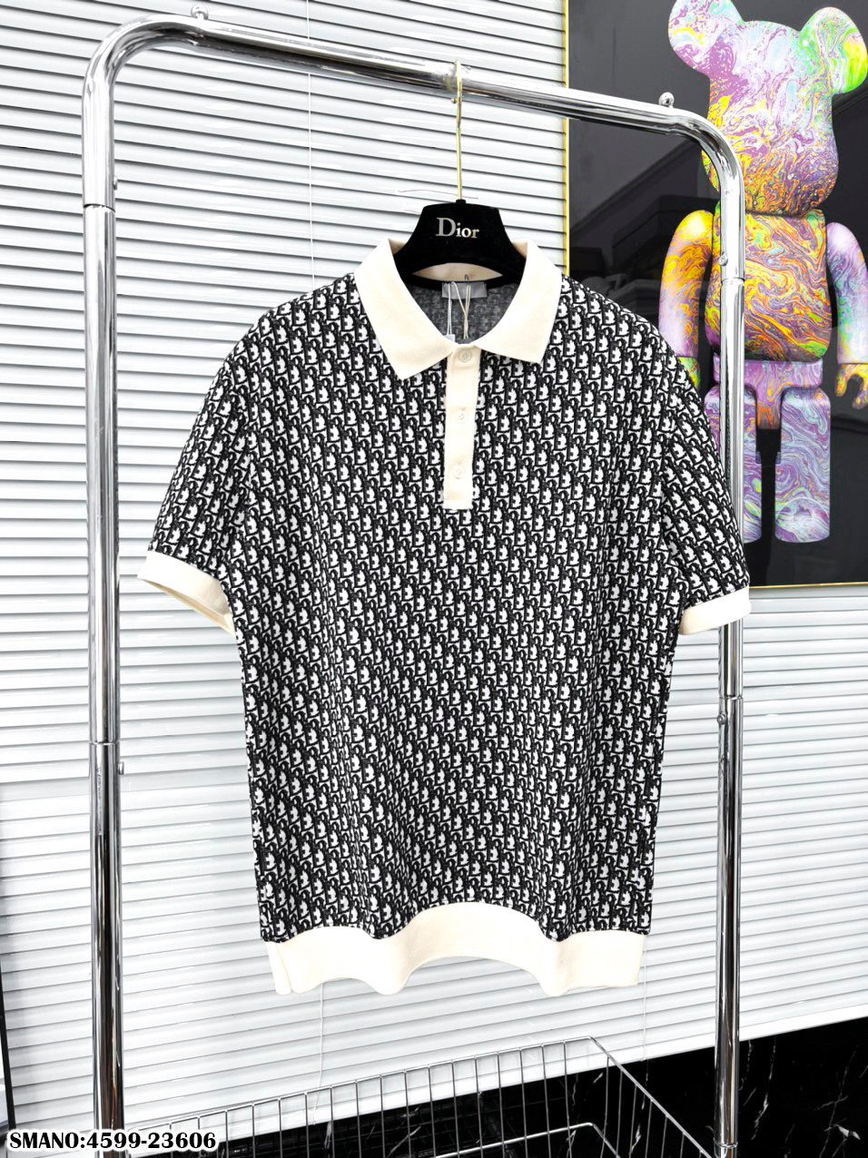 Áo polo dior họa tiết chữ cực xịn - áo polo nam cực đẹp