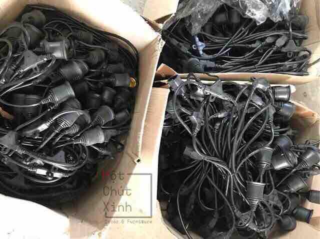 [BH 1 ĐỔI 1] Đèn Bóng Tròn Pingpong - TẶNG KÈM DÂY NGUỒN - Đèn Trang trí ngoài trời, trong nhà.