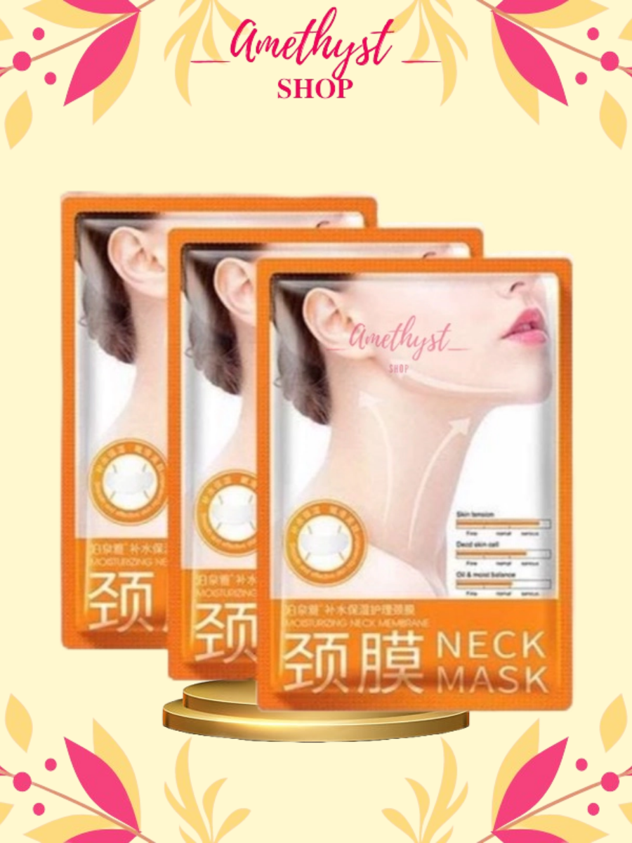 LẺ 1 Mặt Nạ Dưỡng Da Vùng Cổ BIOAQUA JELLY NECK MASK Giúp Giảm Nếp Nhăn, Sáng Da Tự Nhiên