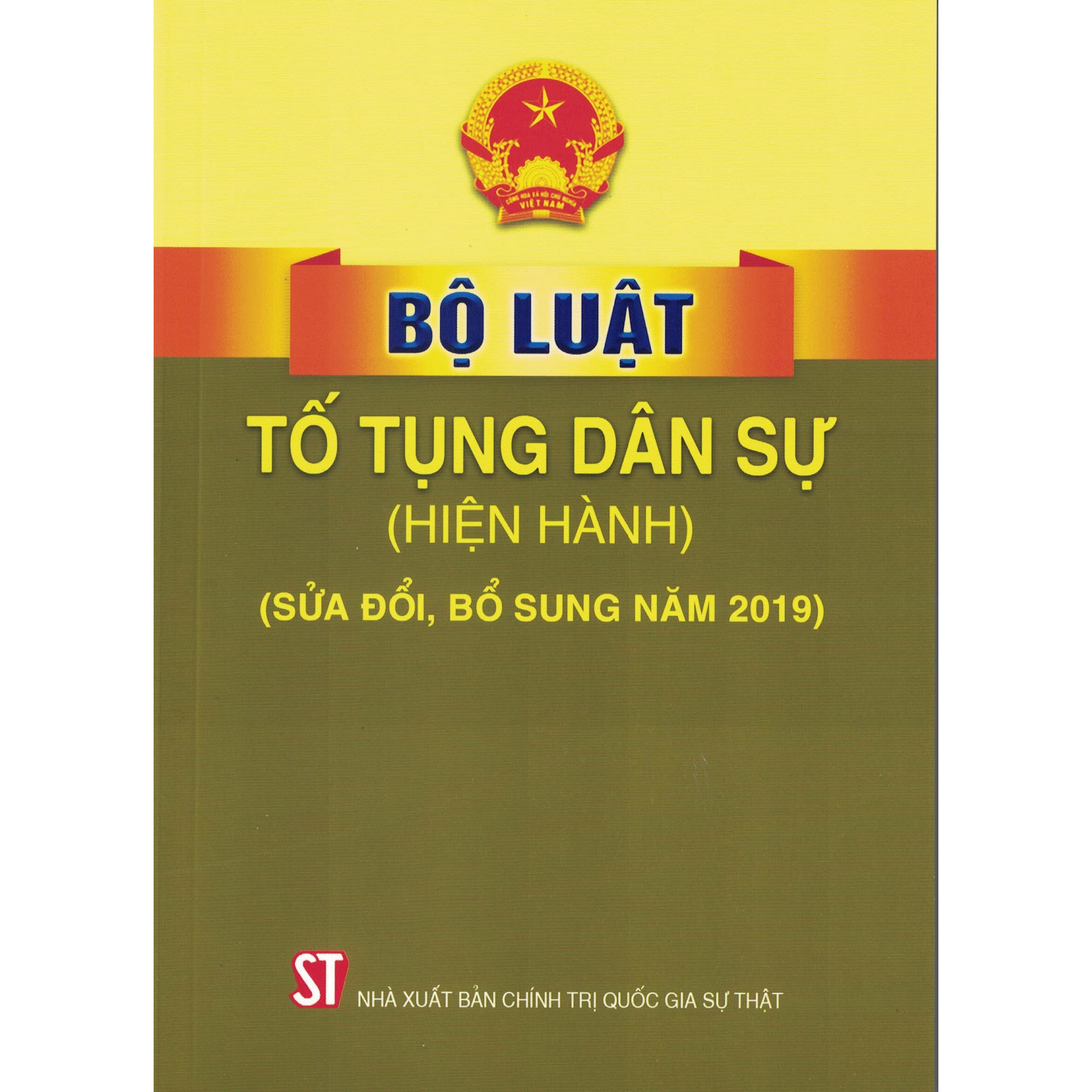 Bộ luật tố tụng dân sự sđ,bs 2019