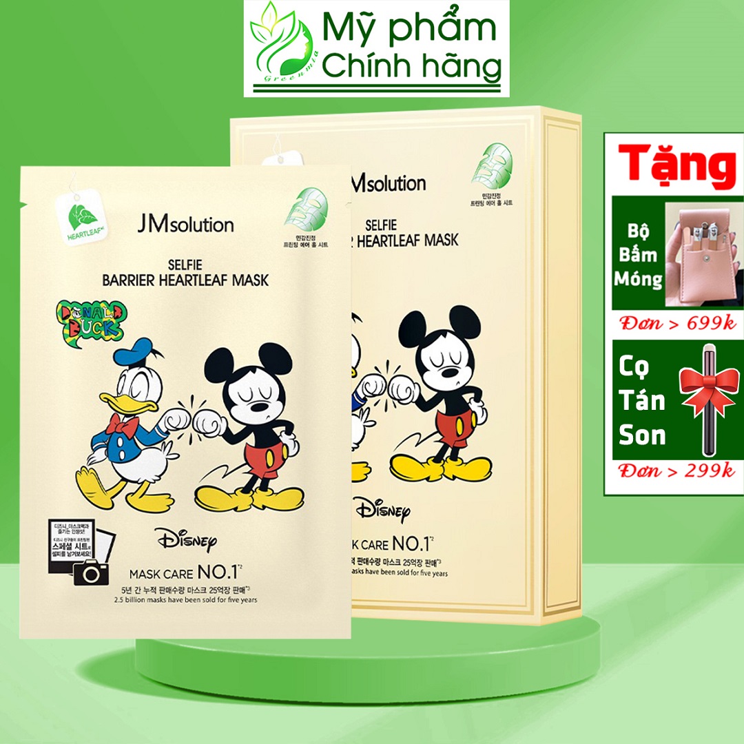 Mặt Nạ JM Solution Collection Selfie Barrier Heartleaf Mask Giúp Làm Dịu Và Cân Bằng Làn Da 30ml