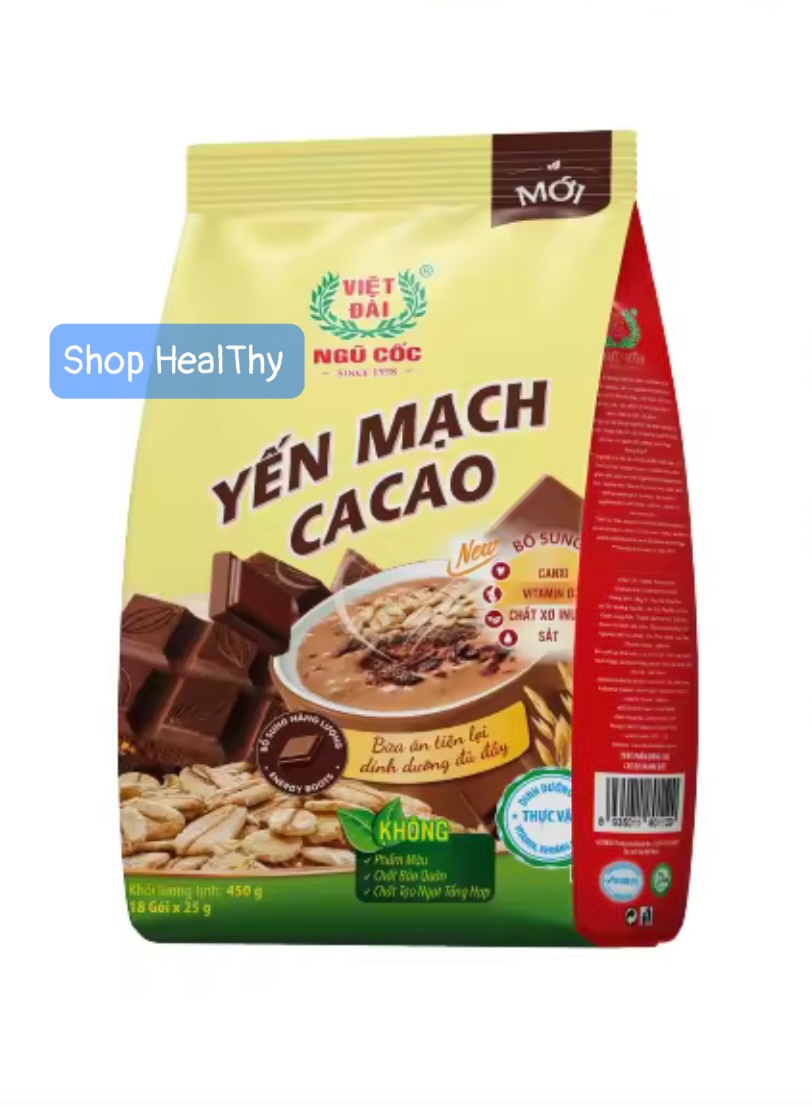 Bột ngũ cốc yến mạch cacao việt đài