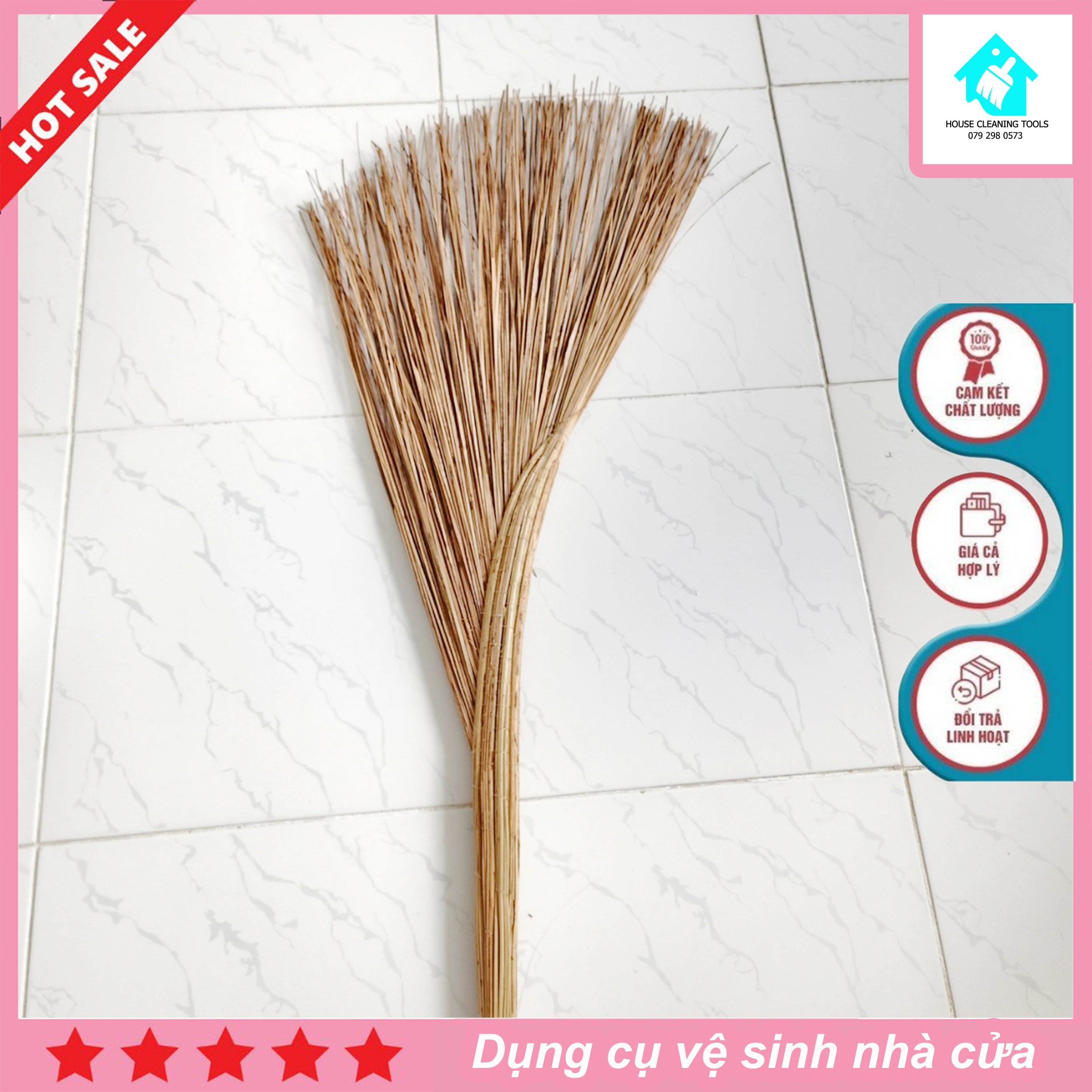 Chổi dừa quét nước quét sân -chổi rễ lớn - chổi chà - chổi xương