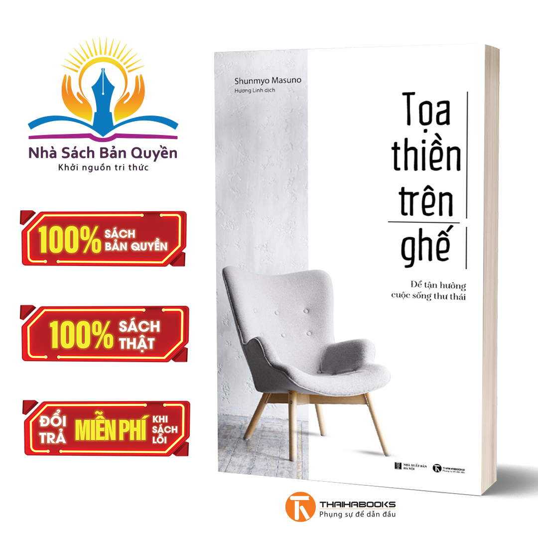 Sách - toạ thiền trên ghế - để tận hưởng cuộc sống thư thái