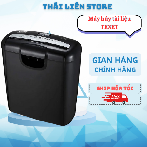 Máy hủy tài liệu, hủy giấy 8L -10L - 12L Texet SC-10N (Đen) (Bảo hành 12 tháng)