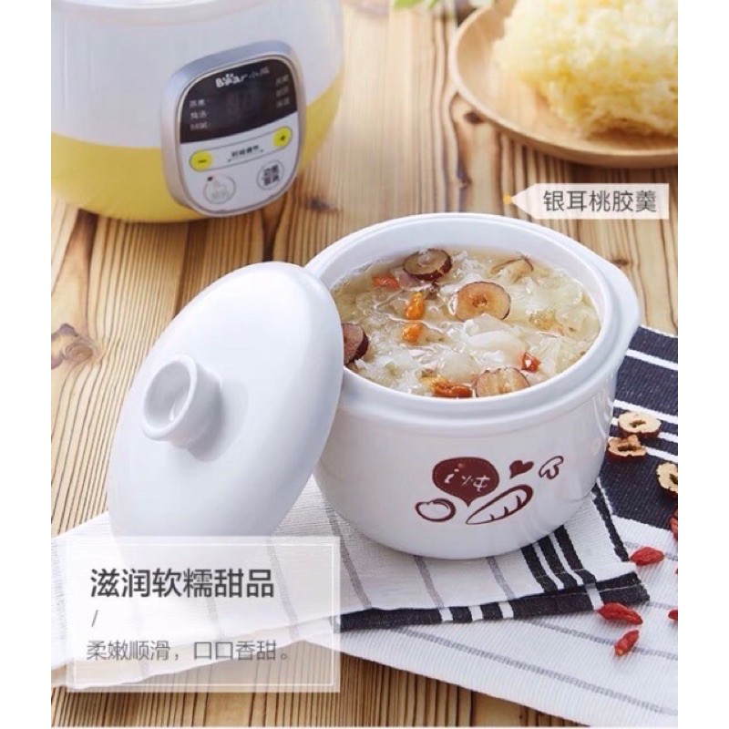 Thố sứ 0.8l thay thế thố sứ của nồi nấu chậm bear 0.8l