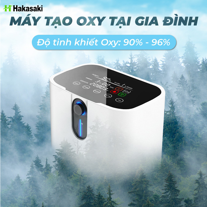 Máy tạo oxy y tế gia đình HAKASAKI Thương hiệu Nhật