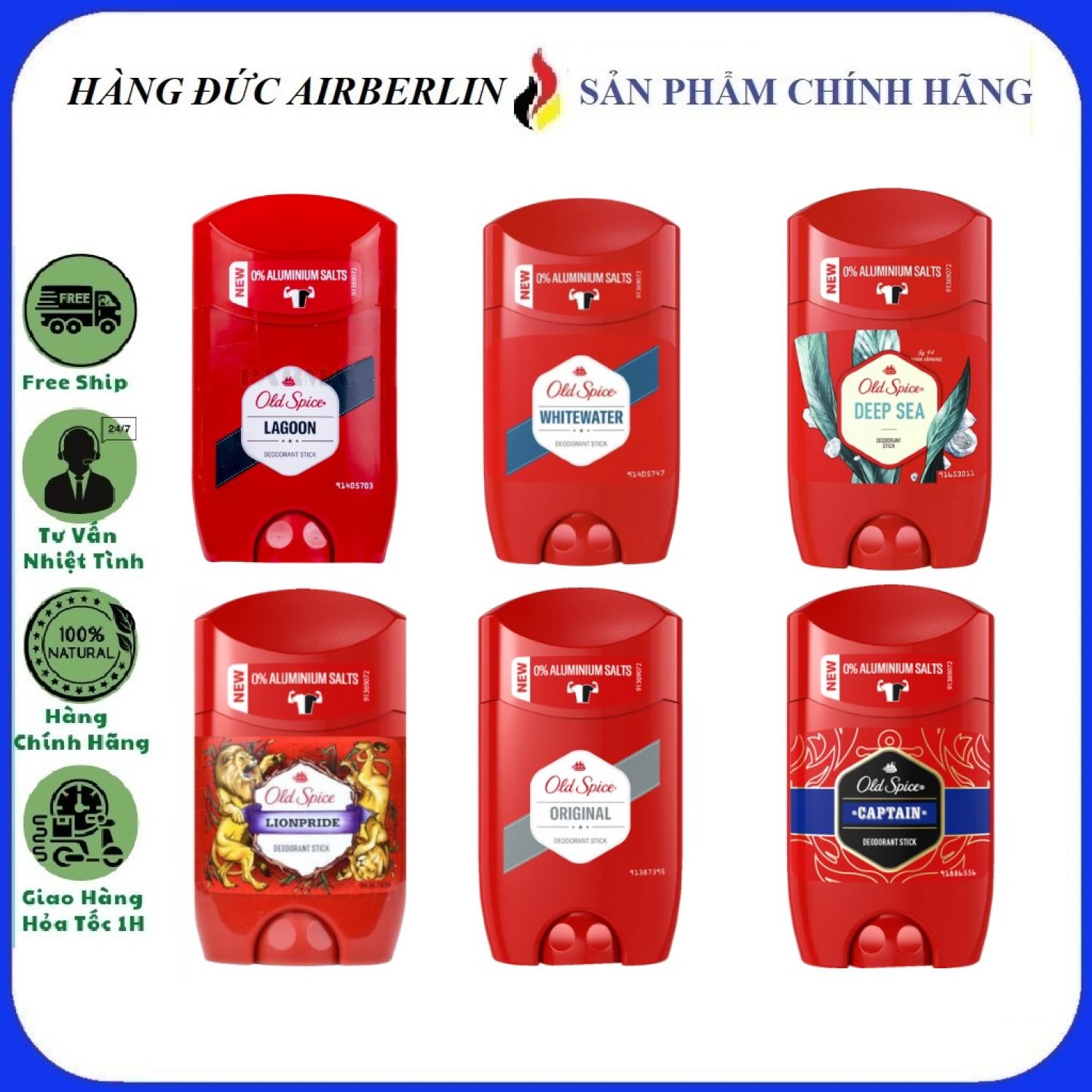 Lăn sáp khử mùi nam Old Spice 50ml -