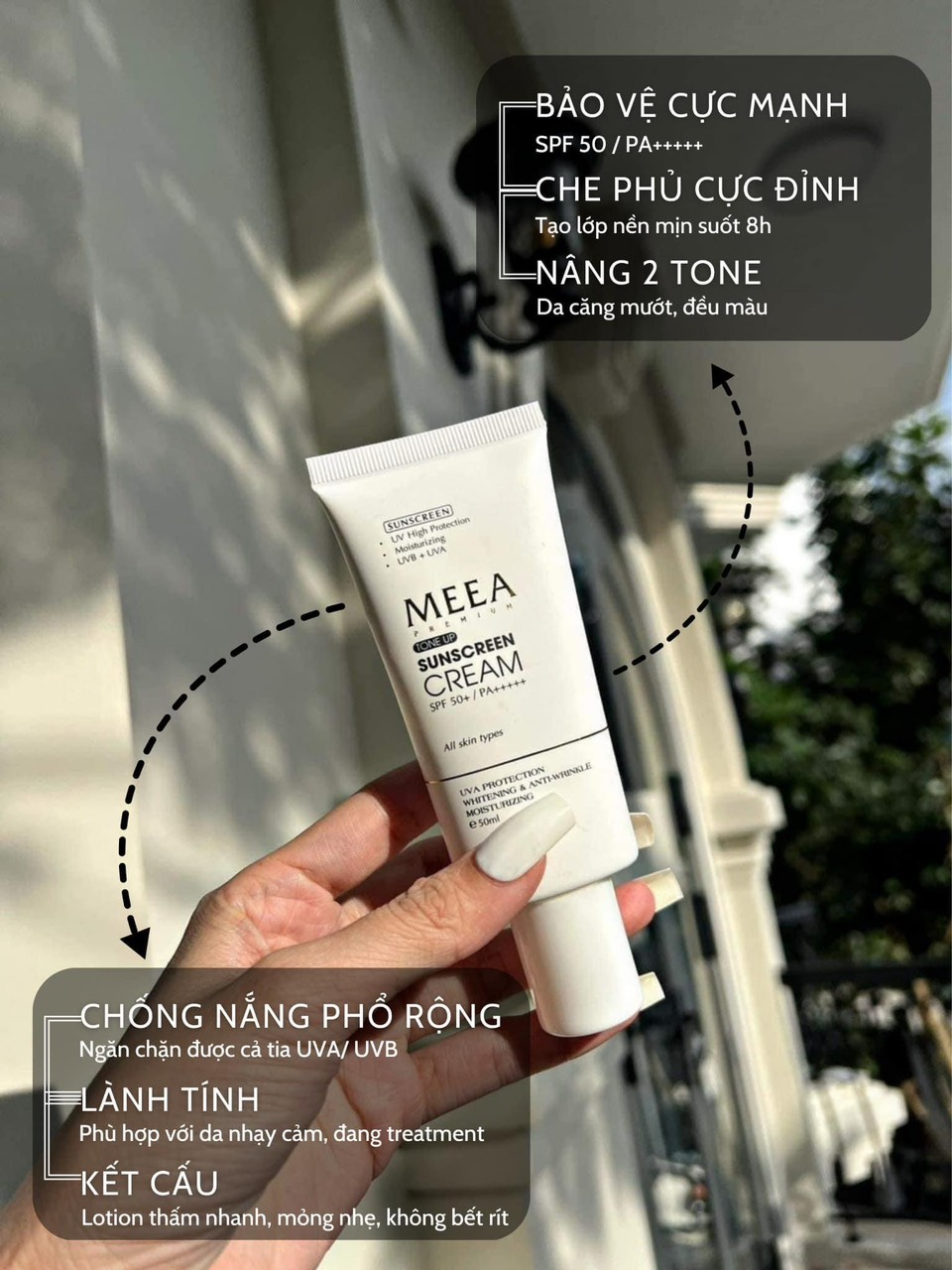 Kem chống nắng Meea Sunscreen Cream spf50 50ML
