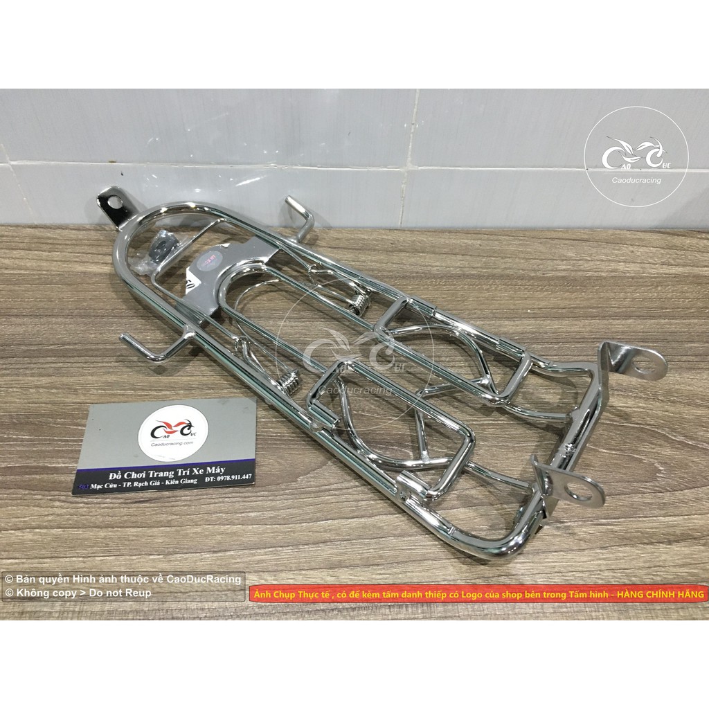 Baga inox 10ly EX150 EX135 mẫu 2020 có móc 2 bên