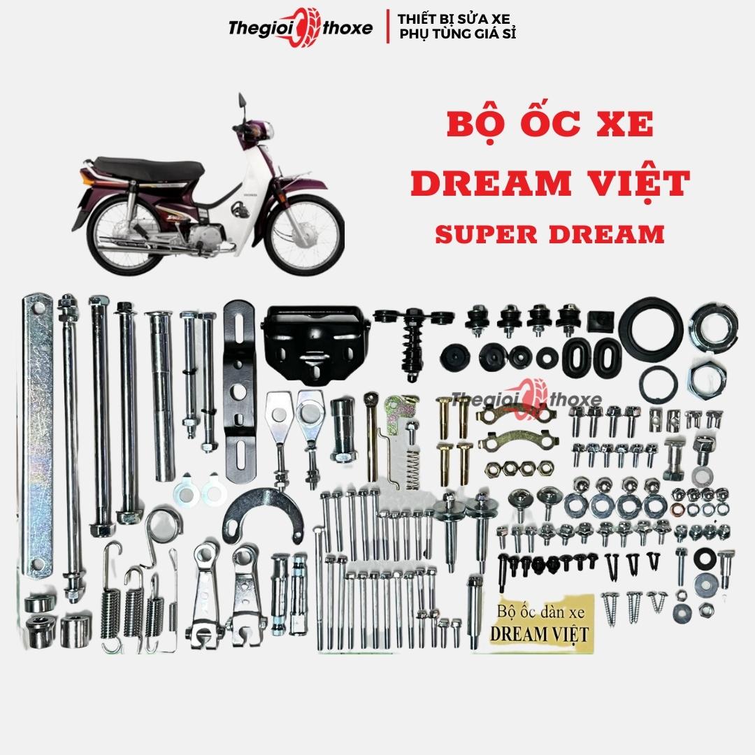 Full bộ ốc Super Dream đầy đủ các chi tiết - Hàng đẹp | Thế Giới Thợ Xe