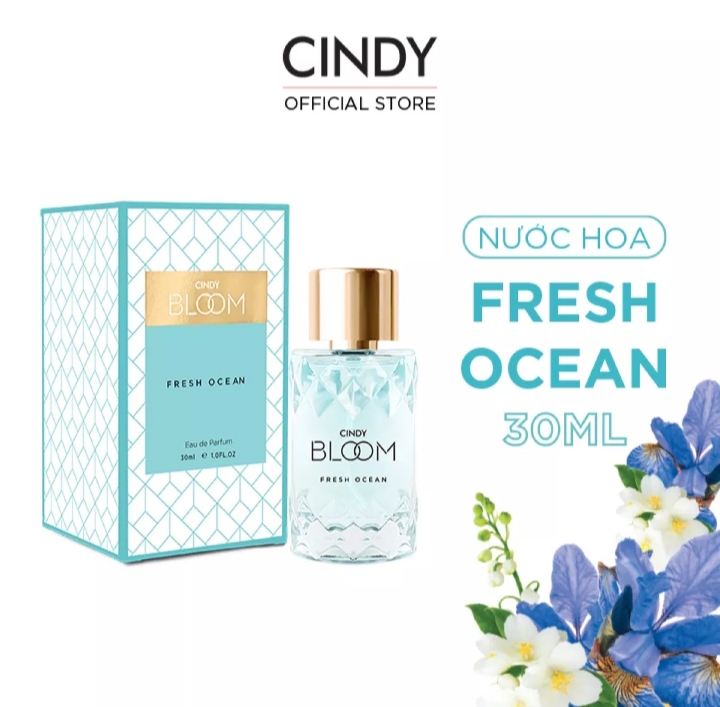 Nước hoa nữ cindy bloom fresh ocean mùi hương năng động trẻ trung 30ml chính hãng