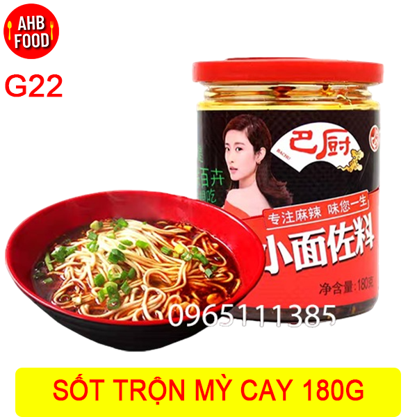 Sốt trộn mỳ cay chuẩn vị trung 180g