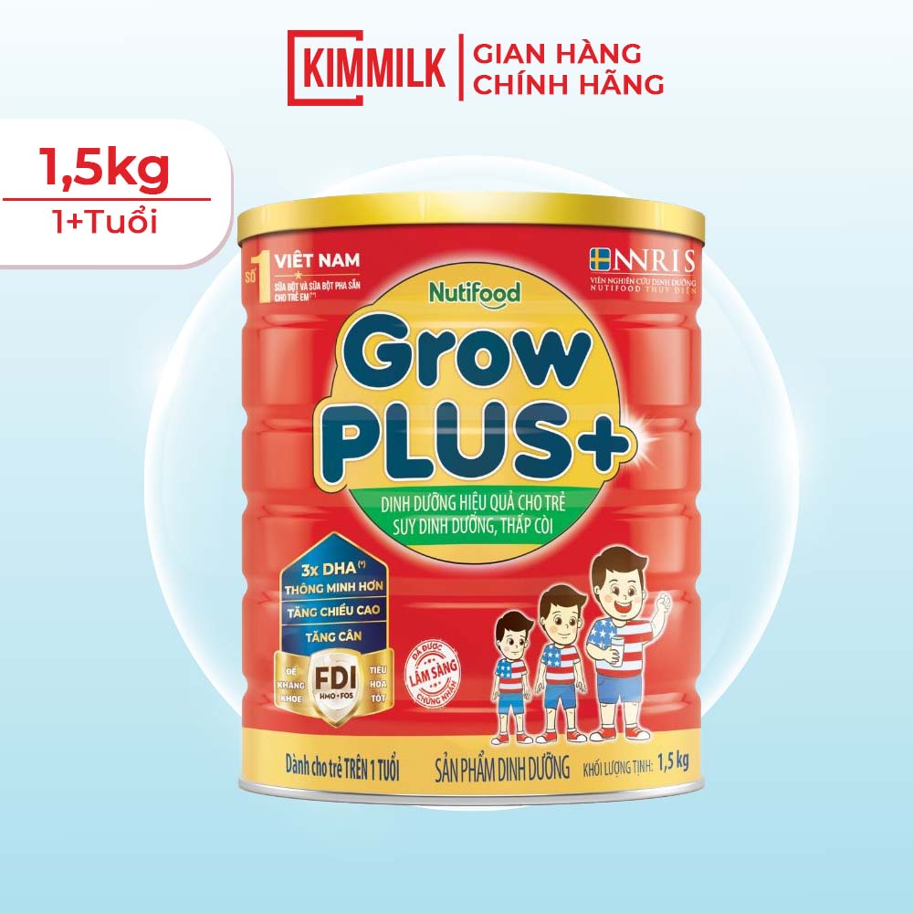 Sữa Nutifood Grow Plus+ Đỏ 1.5kg