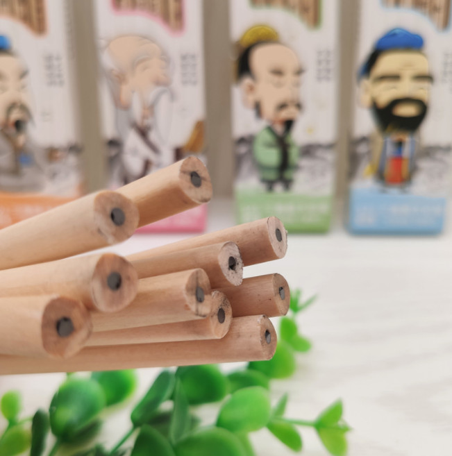 Bút chì gỗ hb có gôm tẩy hình ông già