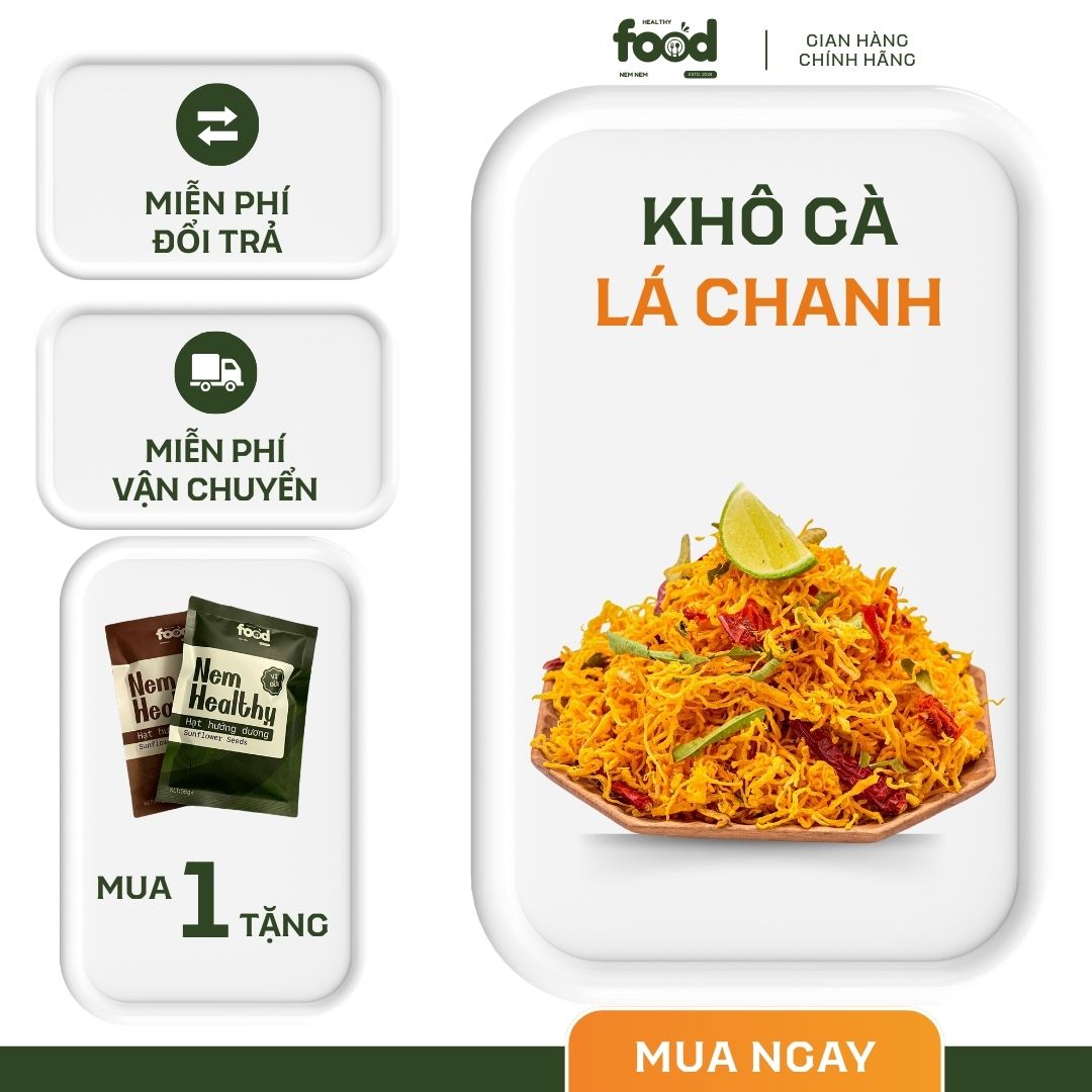 Khô gà lá chanh Nem Healthy - Đồ ăn vặt - Tỏi sấy dẻo