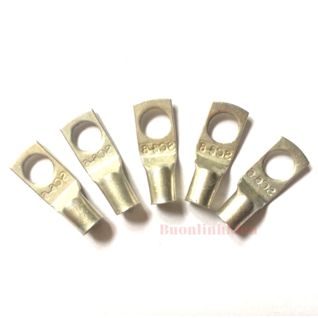 Đầu cos trần SC 6-6 (50chiếc) đầu cos Bít, Bịt đầu SC, Cos trần SC  dùng cho dây 6mm