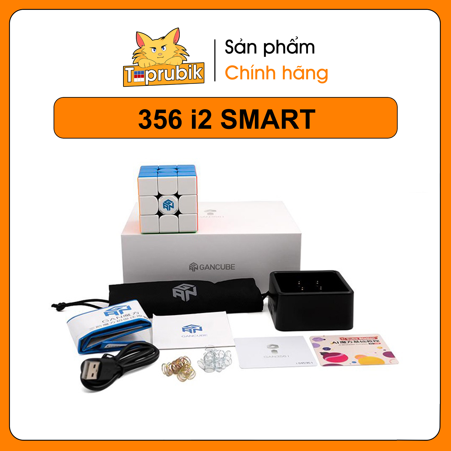 Rubik gan 3x3 356 i2 smart cube - gan i v2 3x3 thông minh có nam châm
