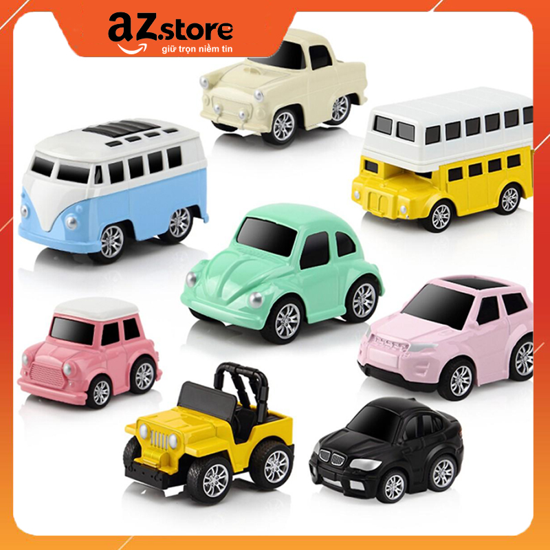 Bộ 8 Ô Tô Mô Hình Bằng Sắt MINI CAR - Đồ Chơi Cho Bé Trai