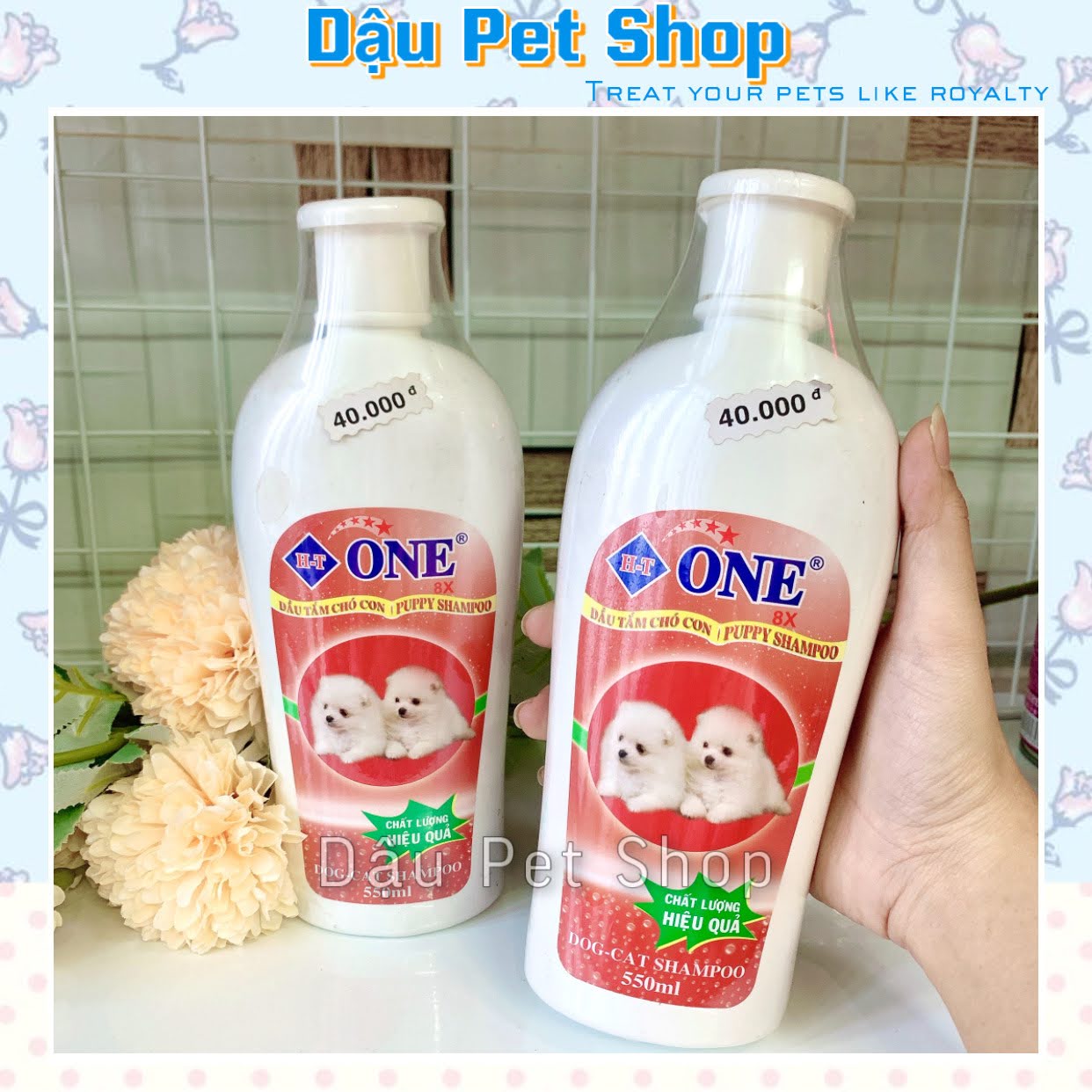 Dầu tắm one 8x không cay mắt dành cho chó mèo con, cam kết hàng đúng mô tả, chất lượng đảm bảo an toàn đến sức khỏe cho thú nuôi