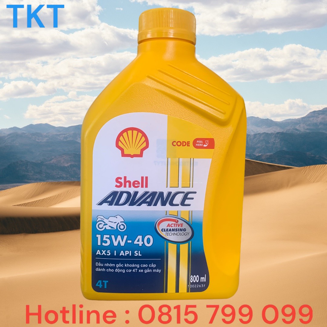 Shell advance ax5 15w40 0.8lit