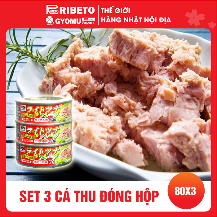 Set cá thu đóng hộp 80gx3
