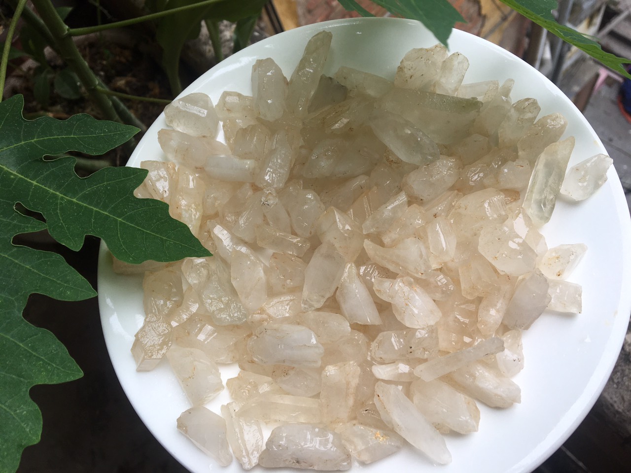 Tinh thể ta trắng tự nhiên