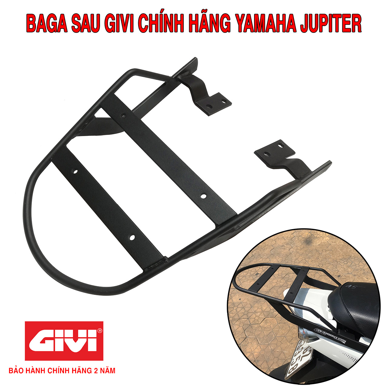 Baga Sau Givi Jupiter VN Chịu Lực Cao Chính Hãng - Bảo Hành 2 Năm