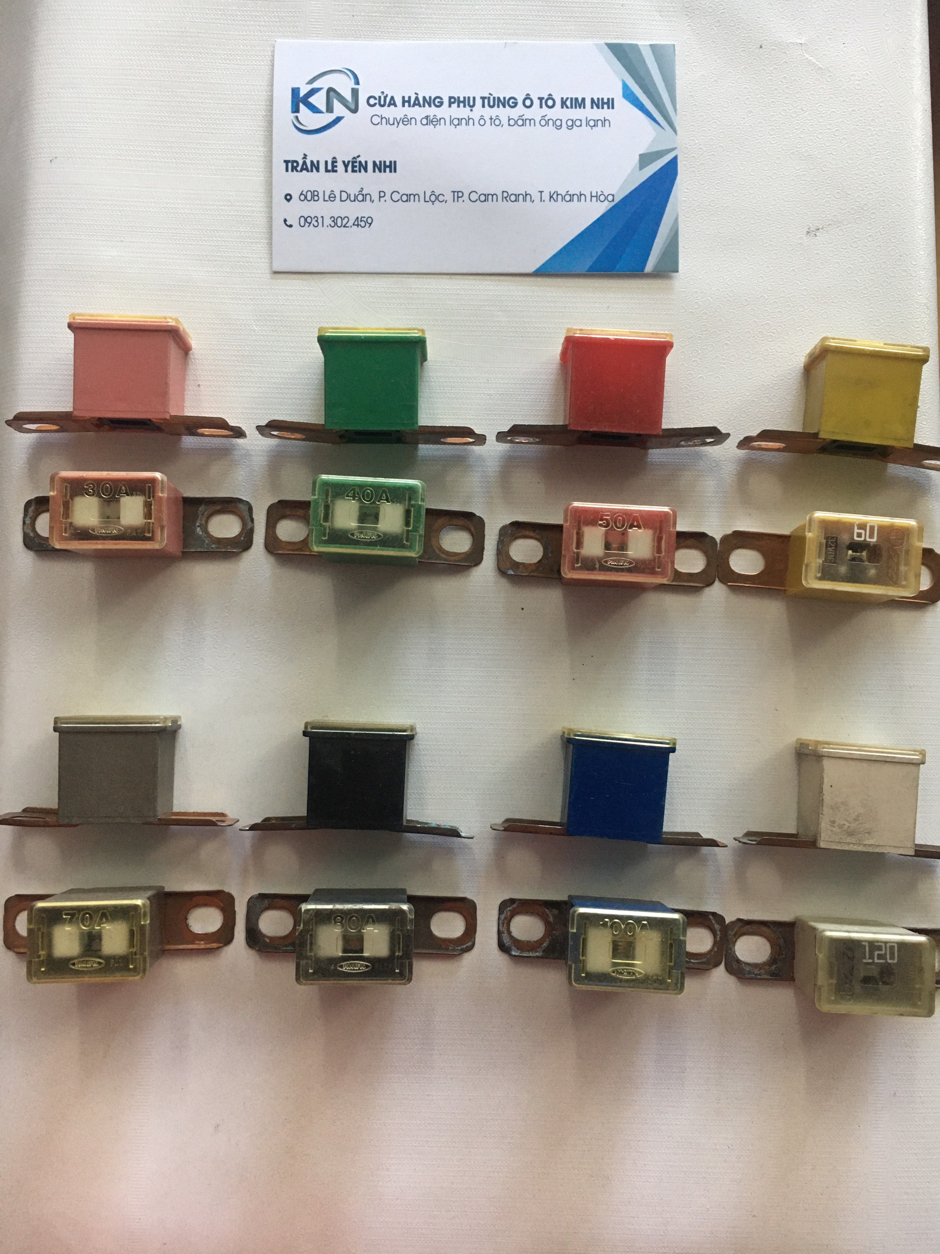 Cầu chì tổng bắt vít ngang 30A-120A(Giá 1 cái)