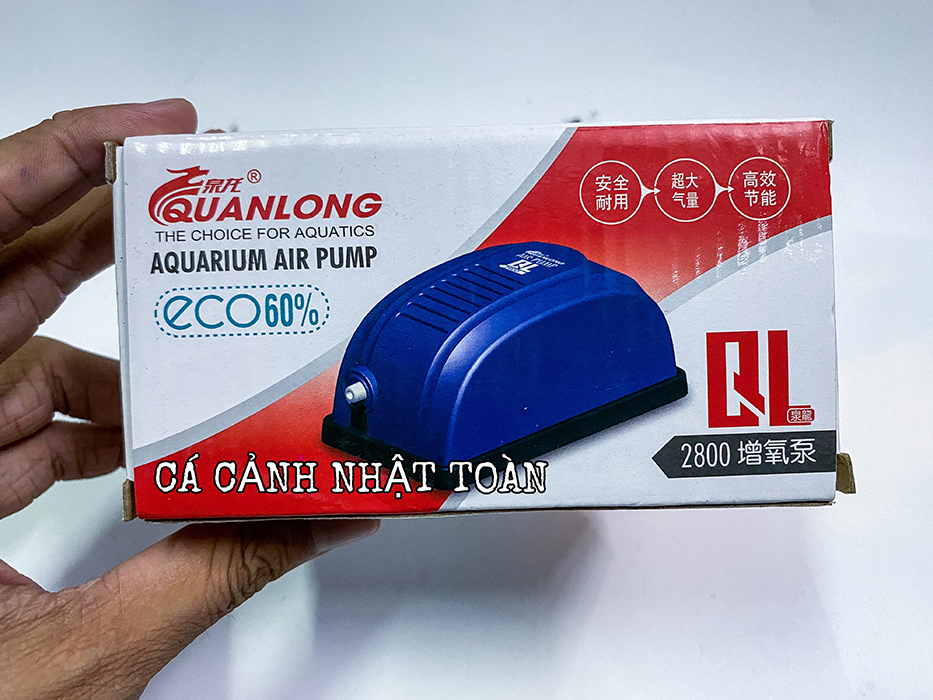 "hoàn tiền đến 10%" máy sủi oxy 1 vòi cho bể cá quanlong ql2800