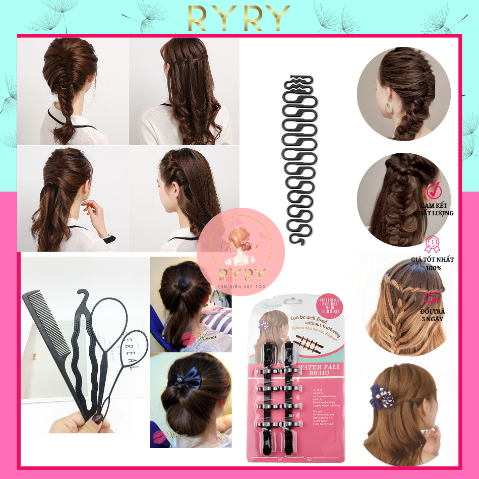 Bộ Dụng Cụ Tết Tóc Tạo Kiểu Tóc - Dụng Cụ Thắt Bím Tóc Tết Tóc Sáng Tạo