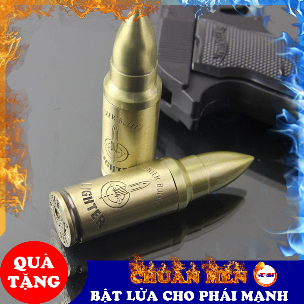 Bật lửa khò Chuẩn Men độc lạ tim lửa nhỏ độc đáo chất liệu kim loại sang trọng - GD0206