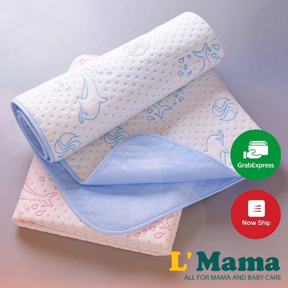 Tấm Lót Chống Thấm 4 Lớp Cho Bé Sơ Chất Liệu Cotton Mềm Mại An Toàn Cho Bé