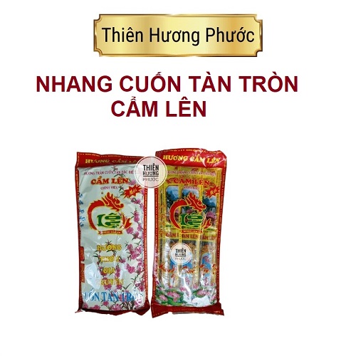 Nhang cuộn tàn tròn Cẩm Lên 40cm mùi thơm êm dịu,ít khói